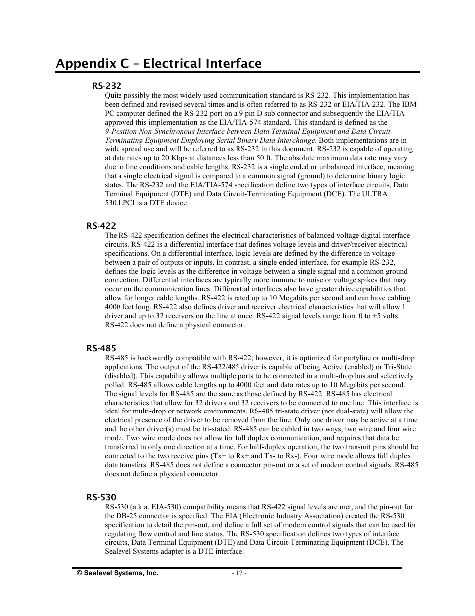 Appendix c – electrical interface | Impulse 7106 User Manual | Page 19 / 23