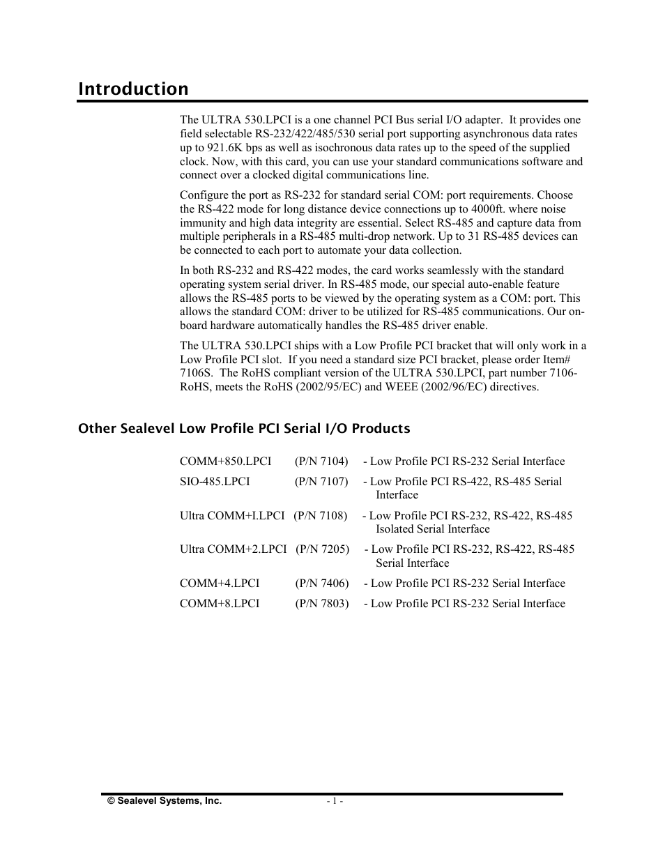 Introduction | Impulse 7106 User Manual | Page 3 / 23