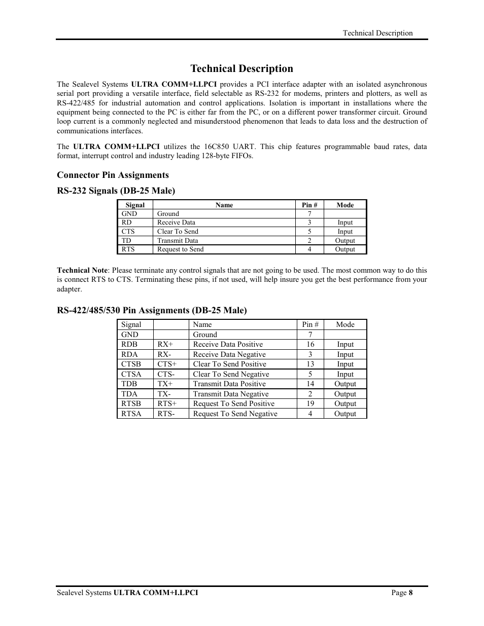 Technical description | Impulse 7108 User Manual | Page 10 / 19