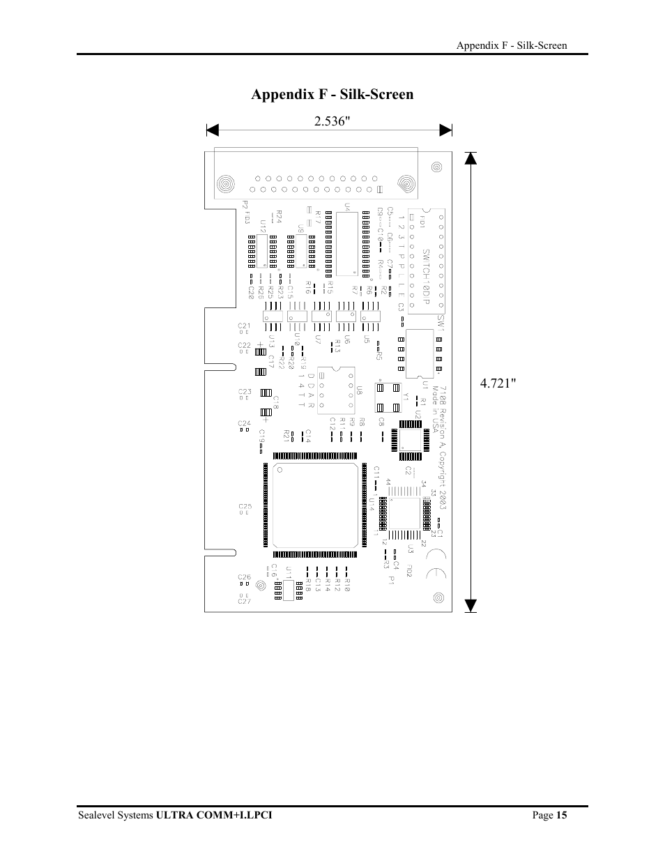 Appendix f - silk-screen | Impulse 7108 User Manual | Page 17 / 19
