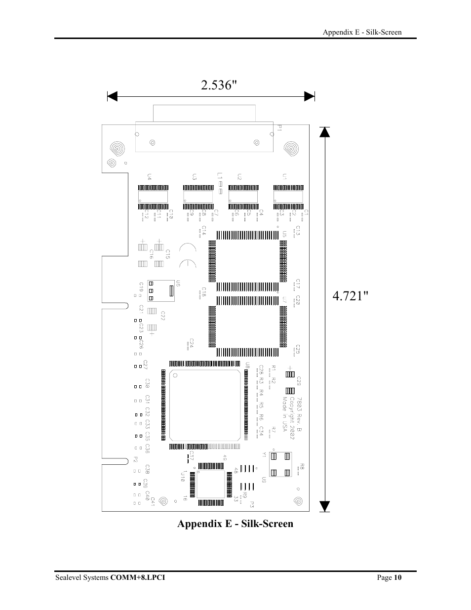 Appendix e - silk-screen | Impulse 7803 User Manual | Page 12 / 14