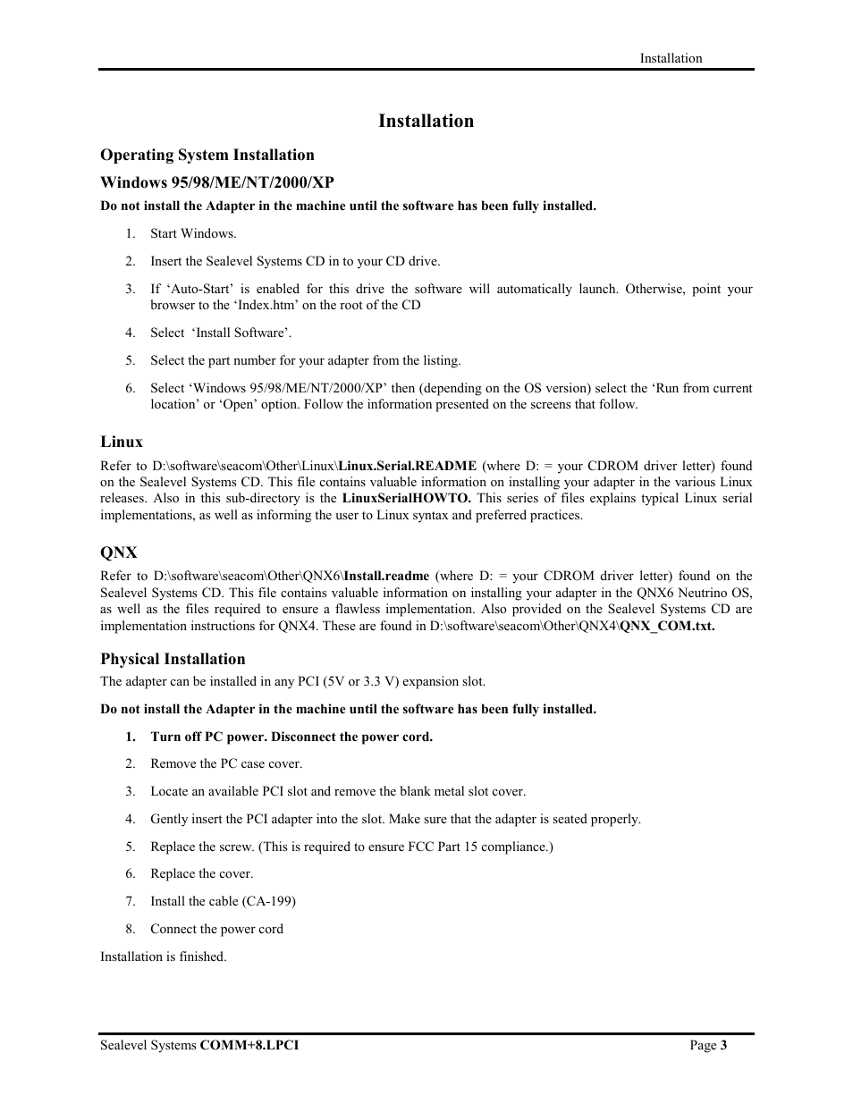 Installation | Impulse 7803 User Manual | Page 5 / 14