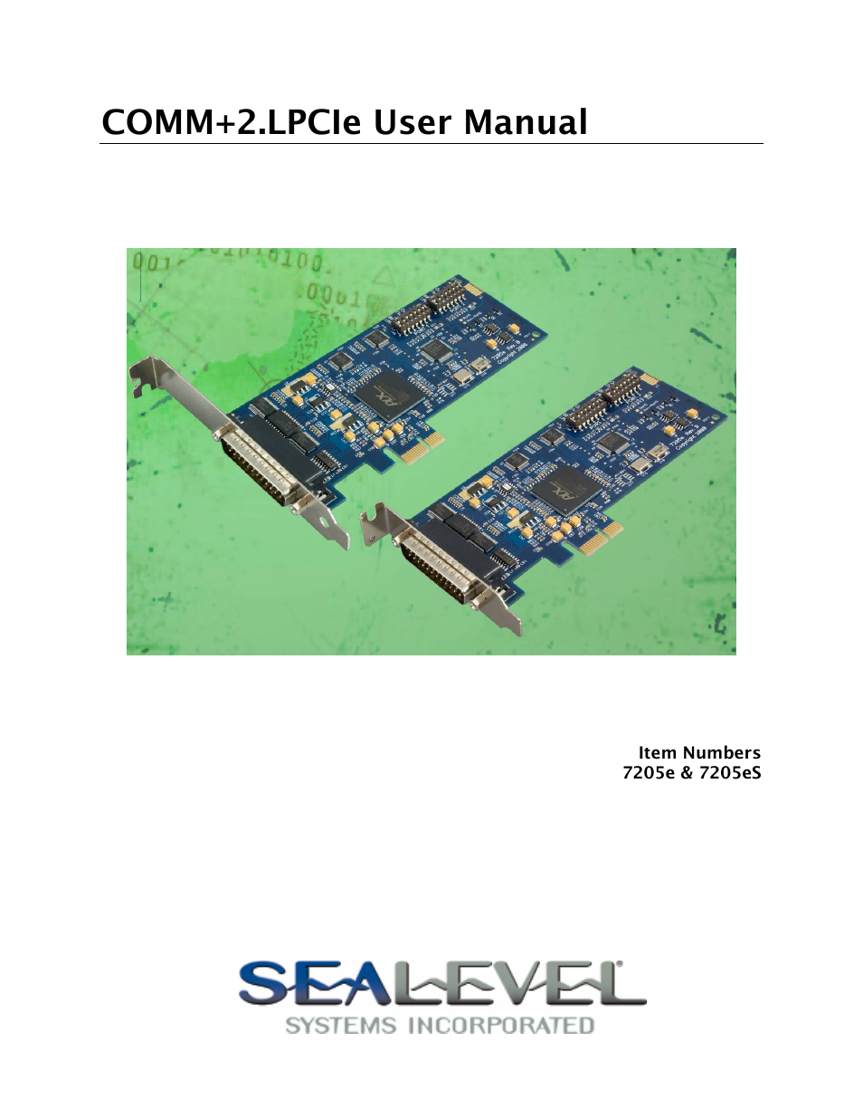 Impulse 7205e User Manual | 33 pages
