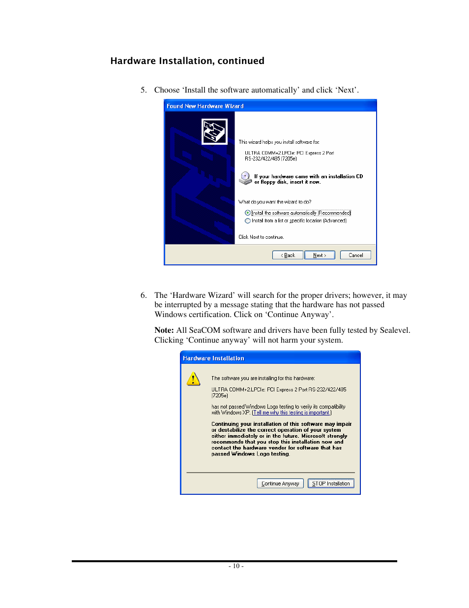 Impulse 7205e User Manual | Page 12 / 33