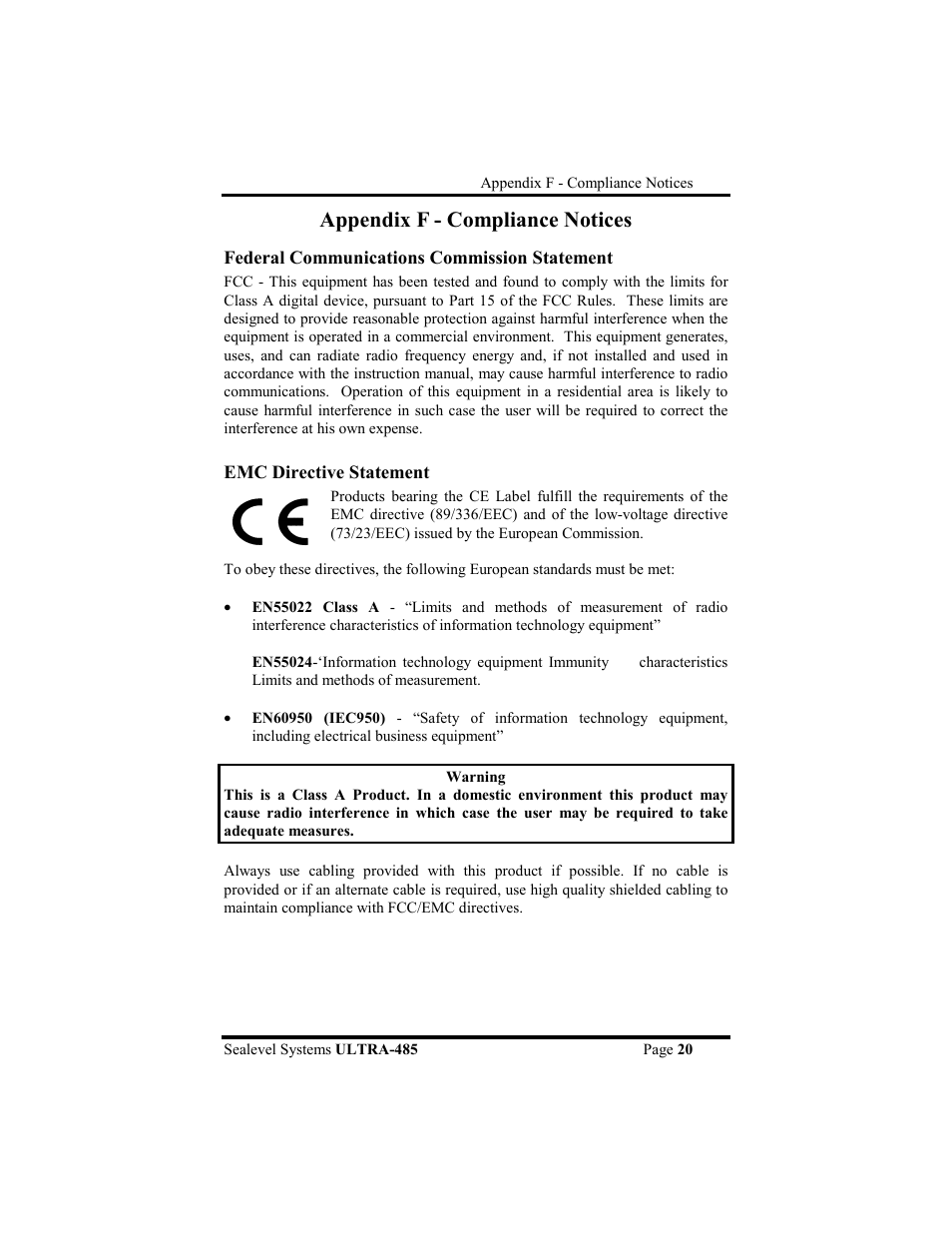 Appendix f - compliance notices | Impulse 3055 User Manual | Page 23 / 24