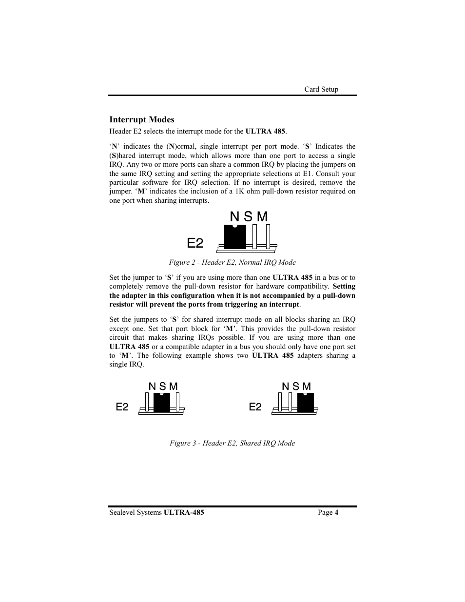 Interrupt modes | Impulse 3055 User Manual | Page 7 / 24