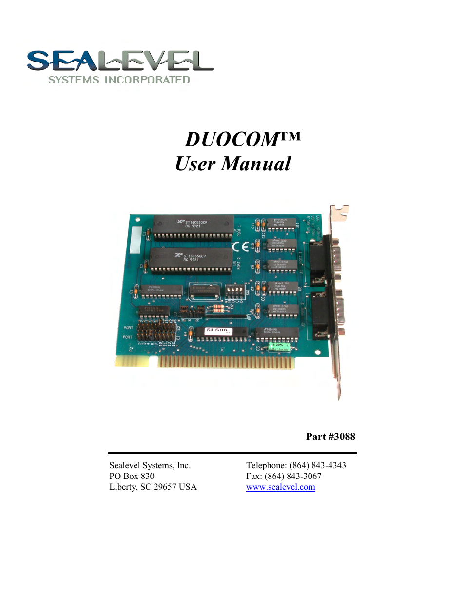 Impulse 3088 User Manual | 20 pages