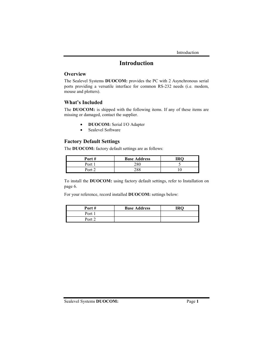 Introduction | Impulse 3088 User Manual | Page 4 / 20