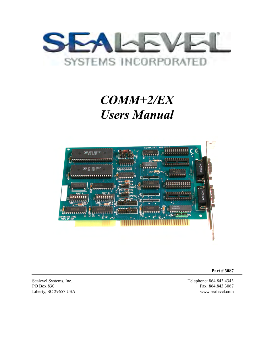 Impulse 3087 User Manual | 19 pages