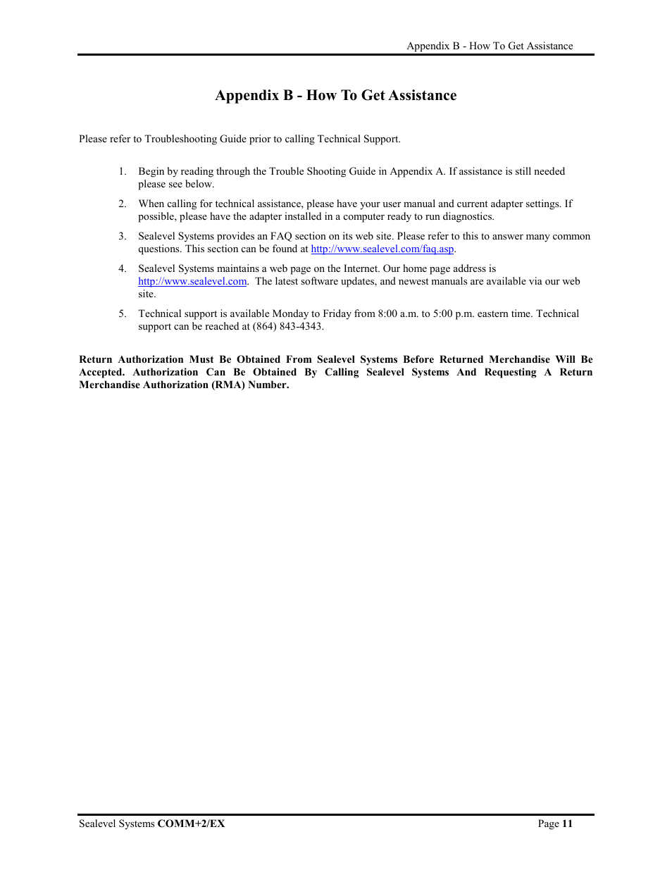 Appendix b - how to get assistance | Impulse 3087 User Manual | Page 14 / 19