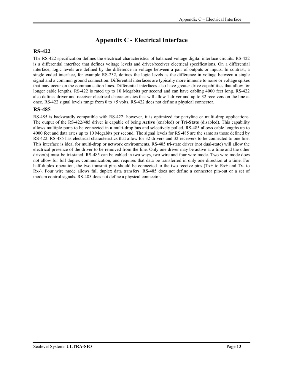 Appendix c - electrical interface | Impulse 3089 User Manual | Page 16 / 21