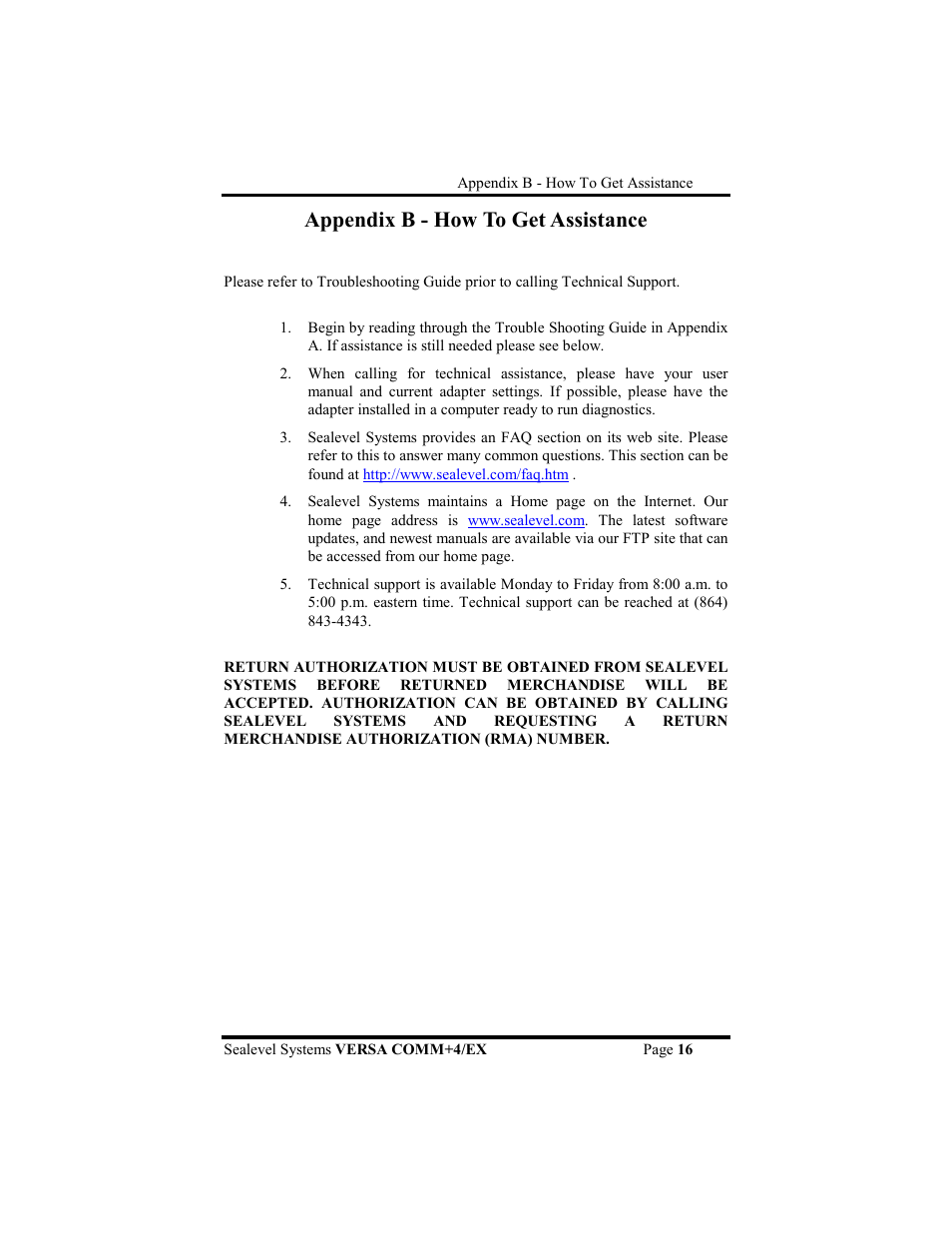 Appendix b - how to get assistance | Impulse 3405 User Manual | Page 19 / 26