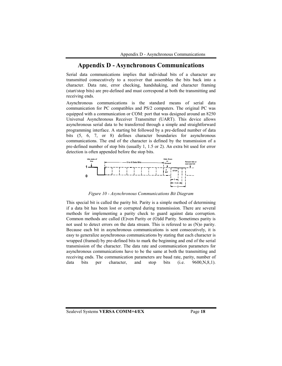 Appendix d - asynchronous communications | Impulse 3405 User Manual | Page 21 / 26