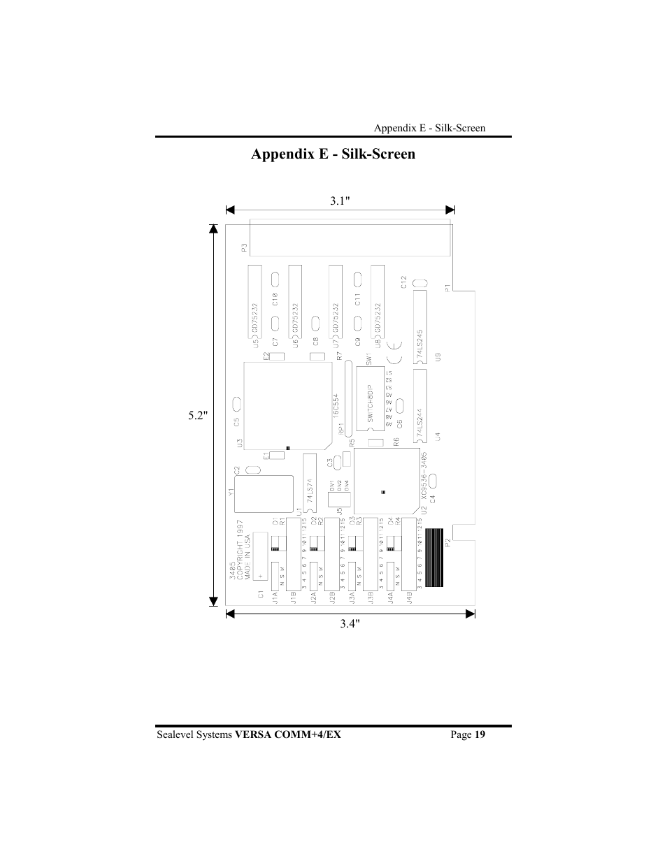 Appendix e - silk-screen | Impulse 3405 User Manual | Page 22 / 26