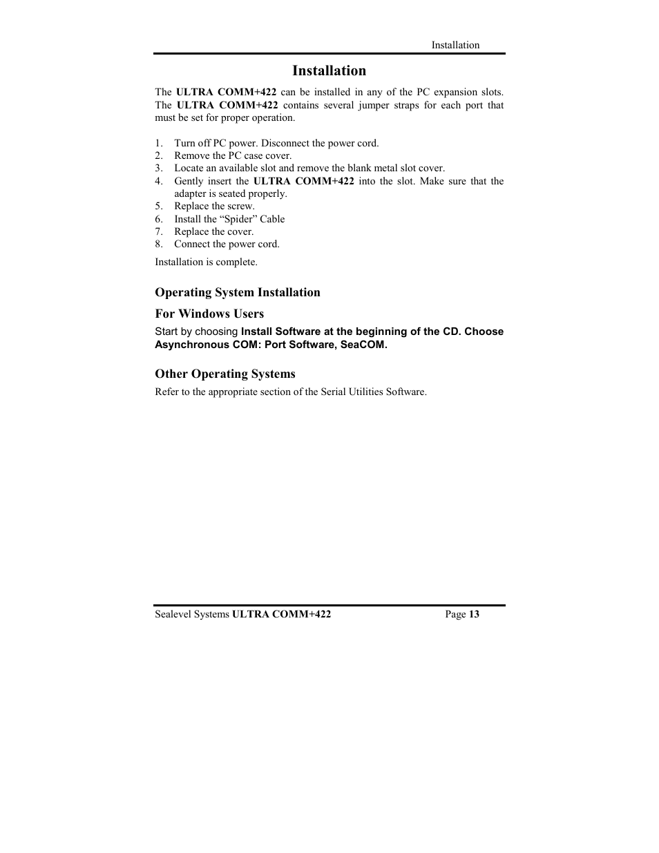 Installation | Impulse 3440 User Manual | Page 16 / 29