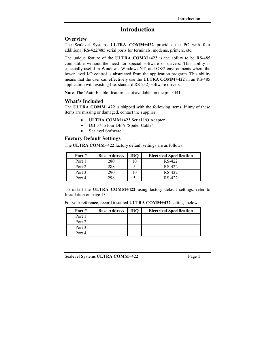 Introduction | Impulse 3440 User Manual | Page 4 / 29