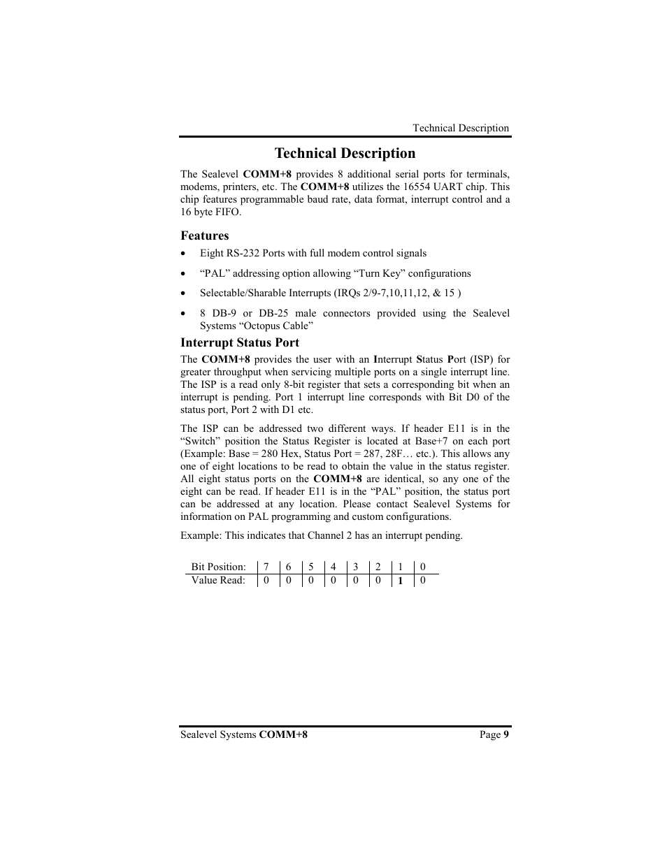 Technical description | Impulse 3420 User Manual | Page 12 / 23