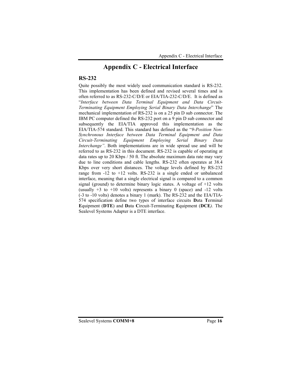 Appendix c - electrical interface | Impulse 3420 User Manual | Page 19 / 23