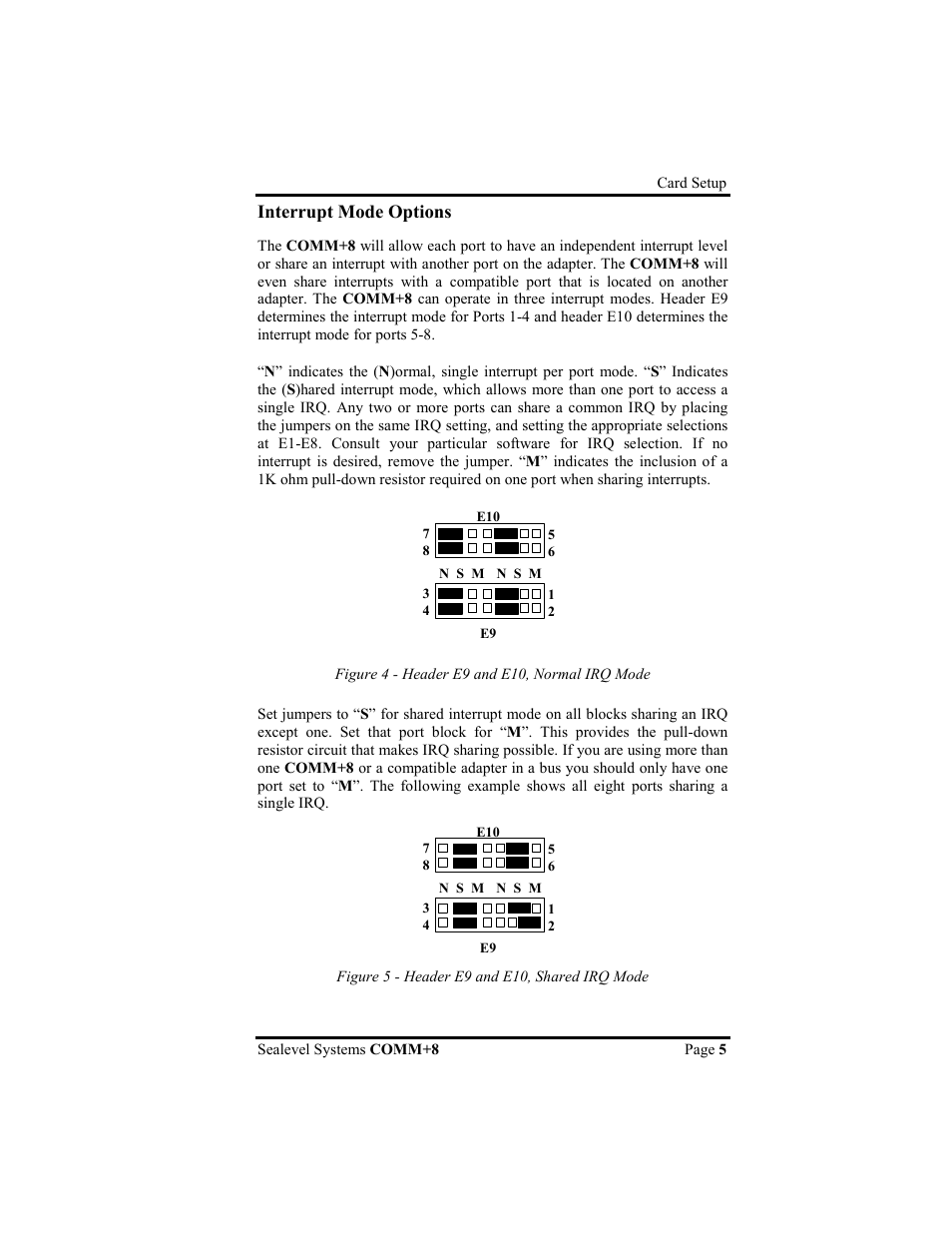 Interrupt mode options | Impulse 3420 User Manual | Page 8 / 23