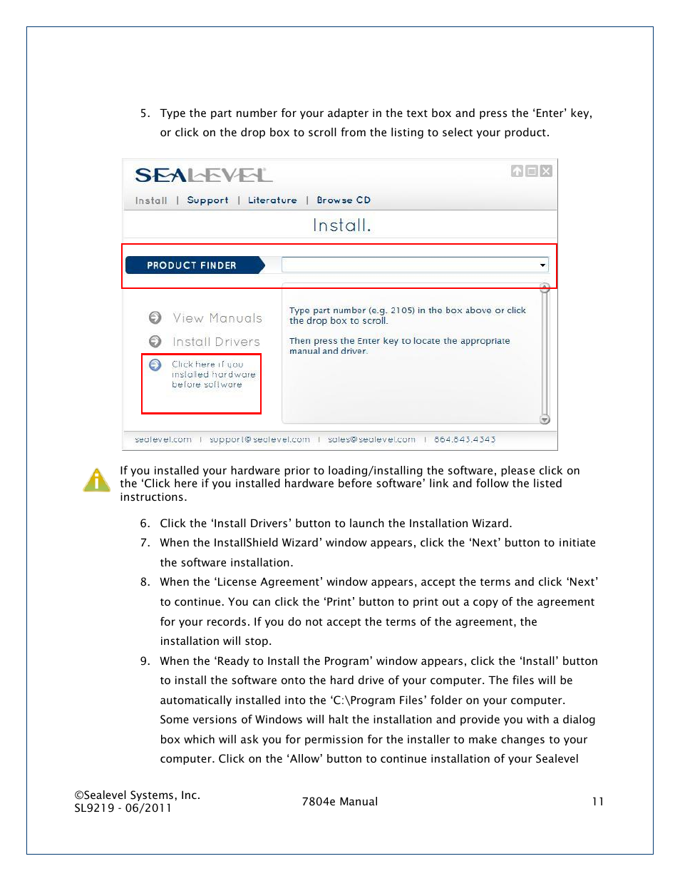 Impulse 7804e User Manual | Page 11 / 28
