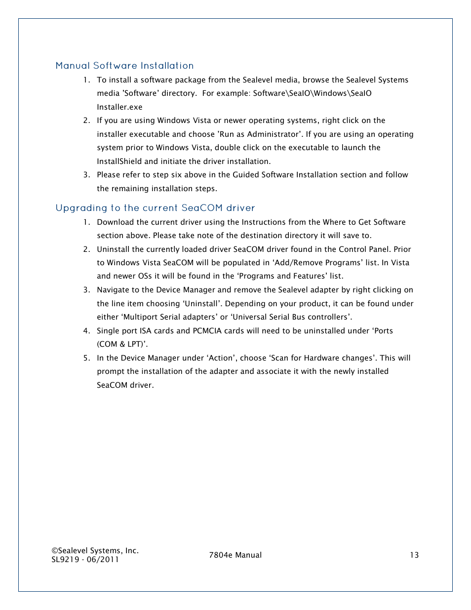 Impulse 7804e User Manual | Page 13 / 28