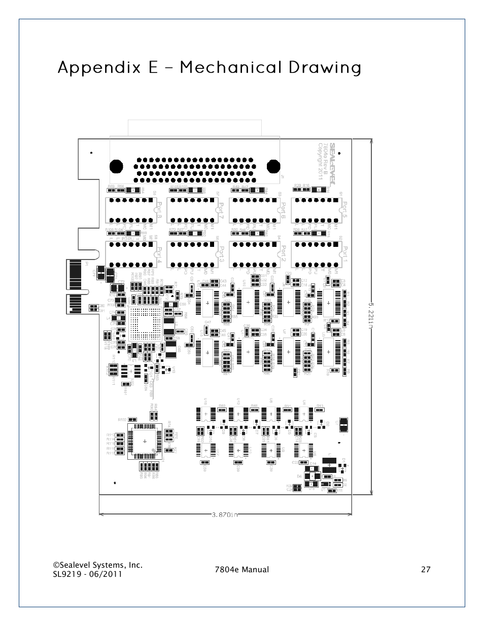 Ppendix, Echanical, Rawing | Impulse 7804e User Manual | Page 27 / 28