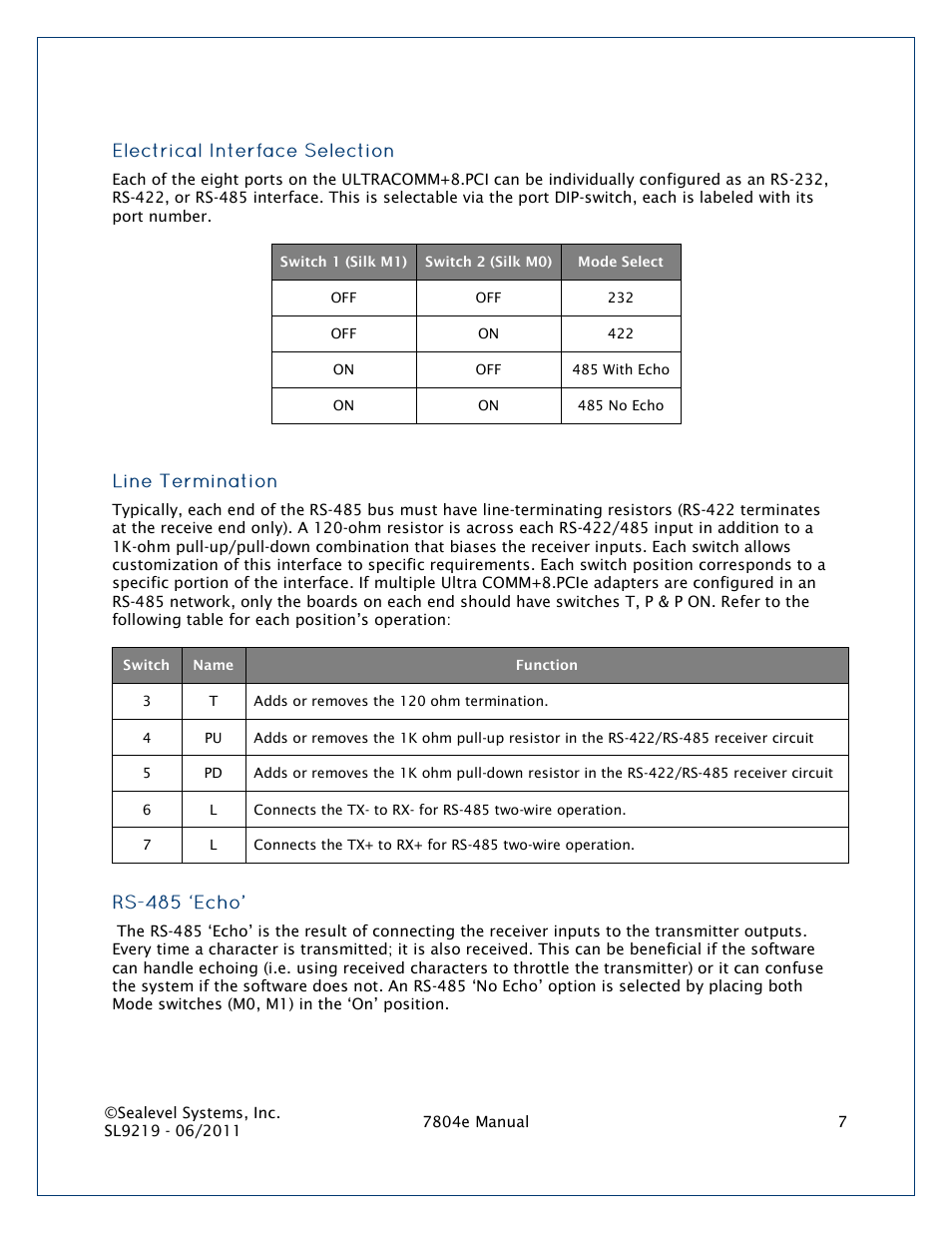 Impulse 7804e User Manual | Page 7 / 28