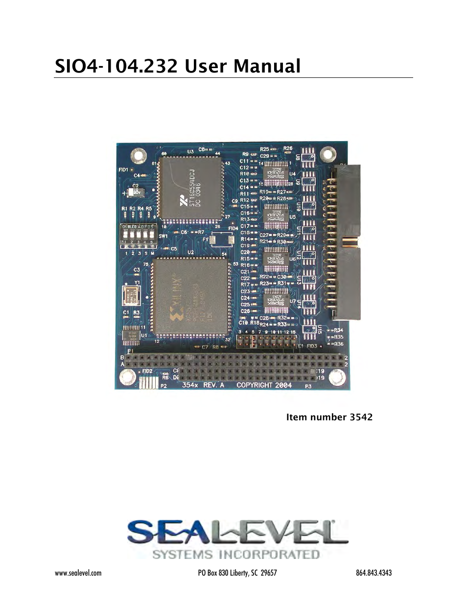 Impulse 3542 User Manual | 18 pages