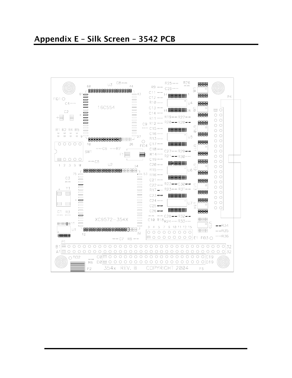 Appendix e – silk screen – 3542 pcb | Impulse 3542 User Manual | Page 17 / 18