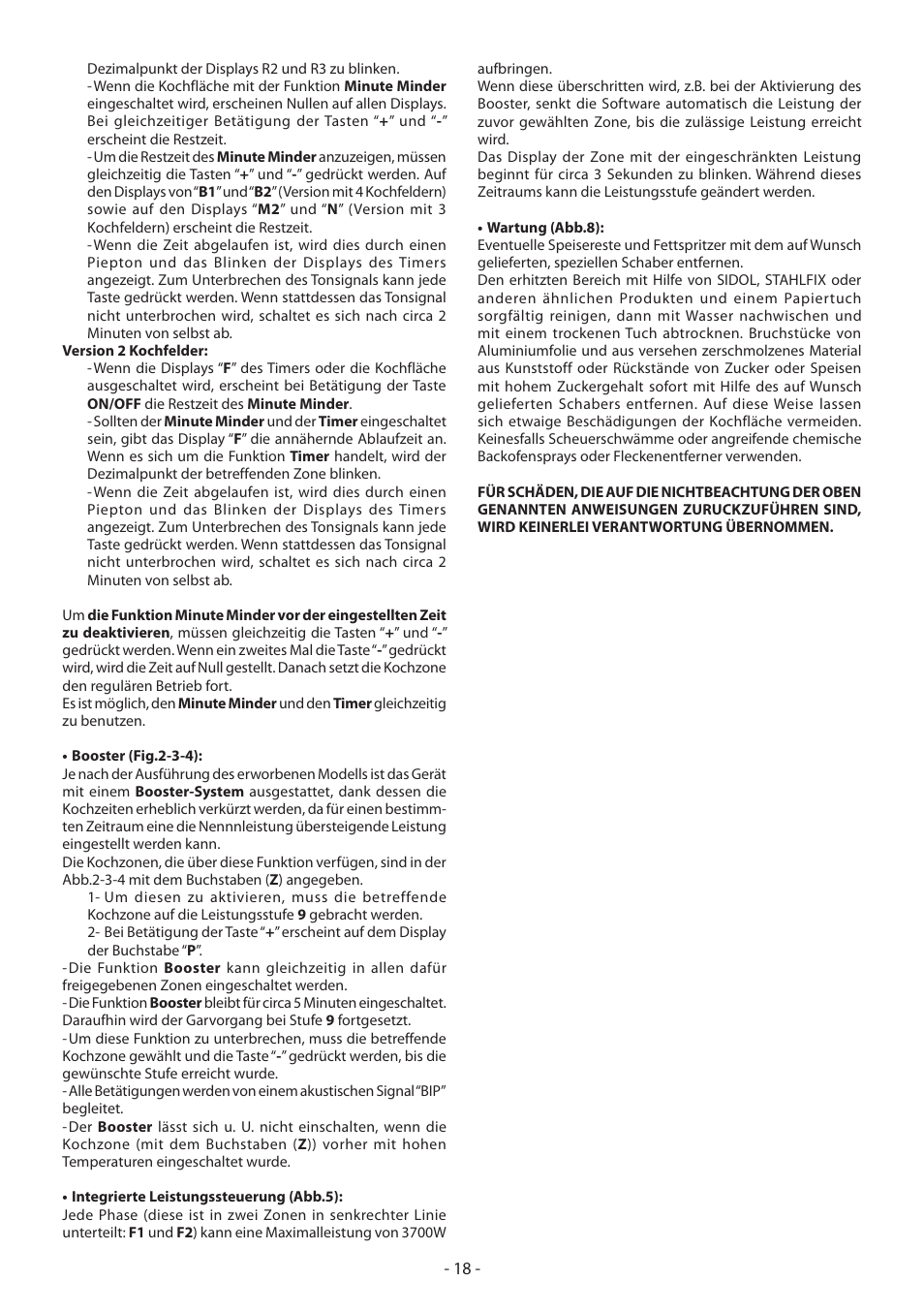 KORTING HI3200B User Manual | Page 18 / 72