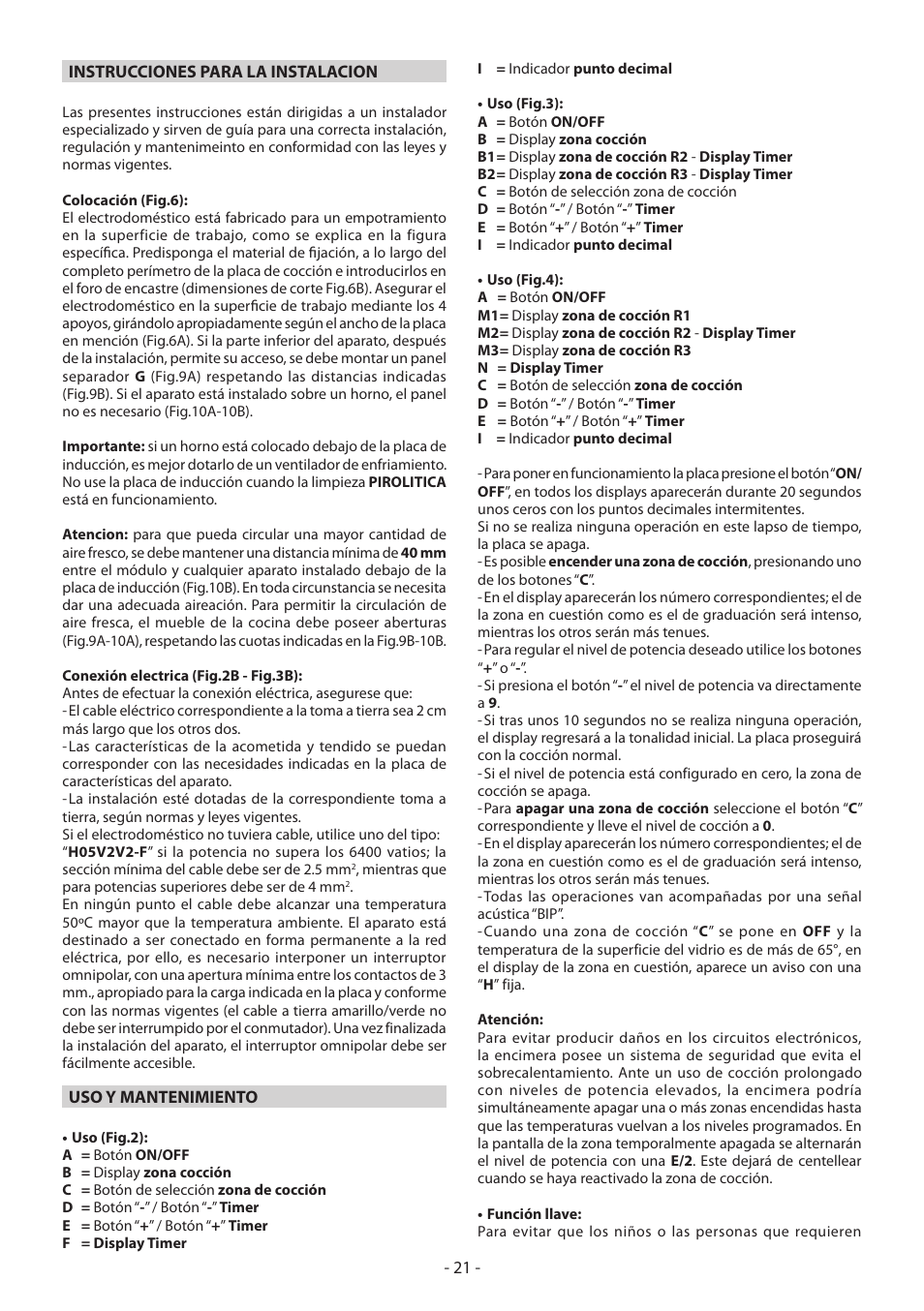 KORTING HI3200B User Manual | Page 21 / 72