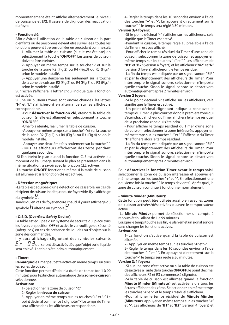 KORTING HI3200B User Manual | Page 27 / 72