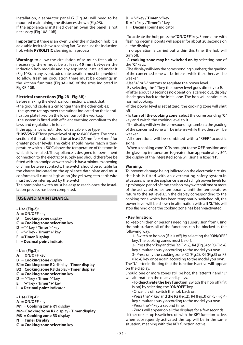 KORTING HI3200B User Manual | Page 31 / 72