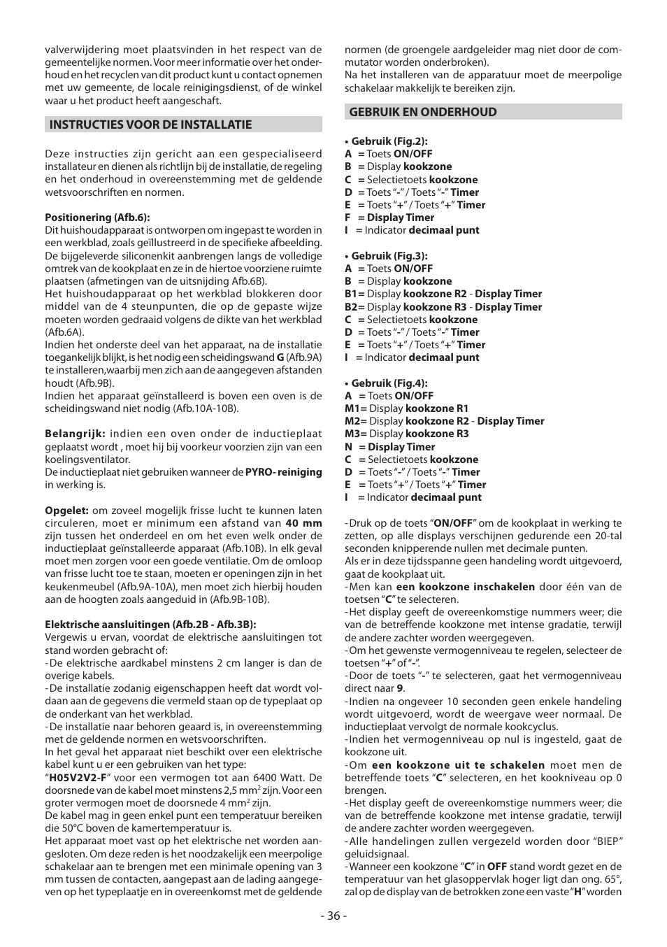 KORTING HI3200B User Manual | Page 36 / 72