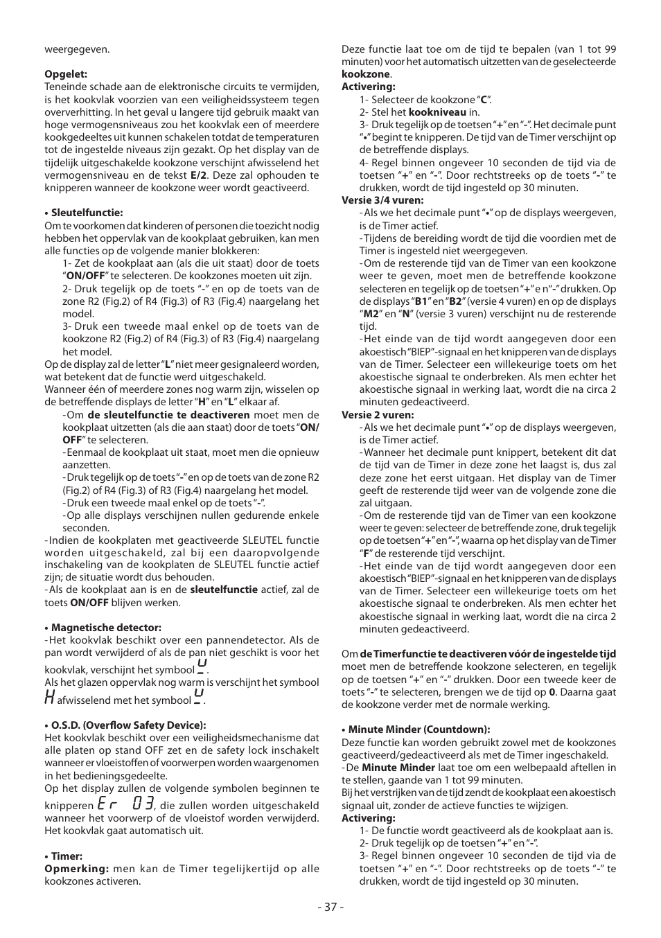 KORTING HI3200B User Manual | Page 37 / 72