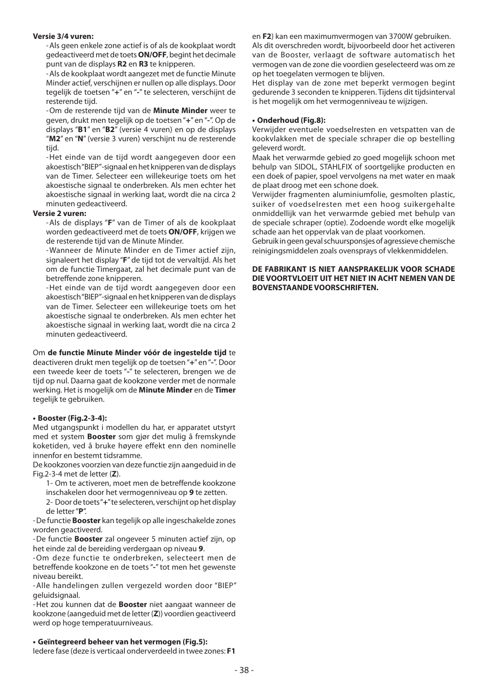 KORTING HI3200B User Manual | Page 38 / 72