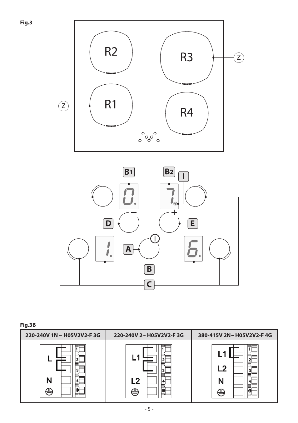 R1 r2 r3 r4 | KORTING HI3200B User Manual | Page 5 / 72