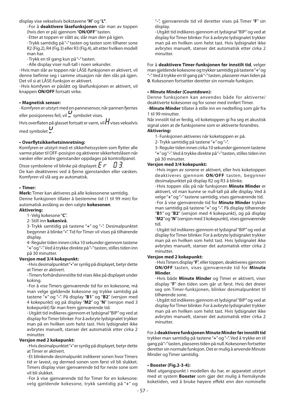 KORTING HI3200B User Manual | Page 57 / 72