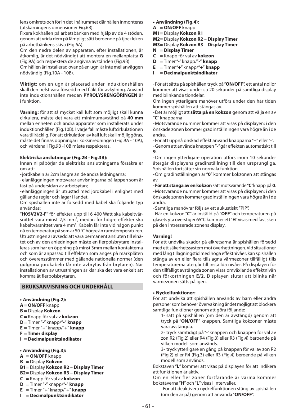 KORTING HI3200B User Manual | Page 61 / 72