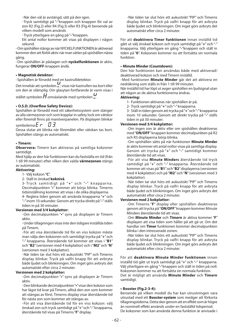 KORTING HI3200B User Manual | Page 62 / 72