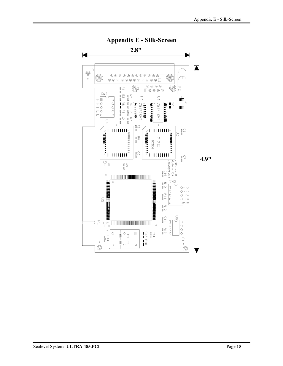 Appendix e - silk-screen | Impulse 7105 User Manual | Page 15 / 17