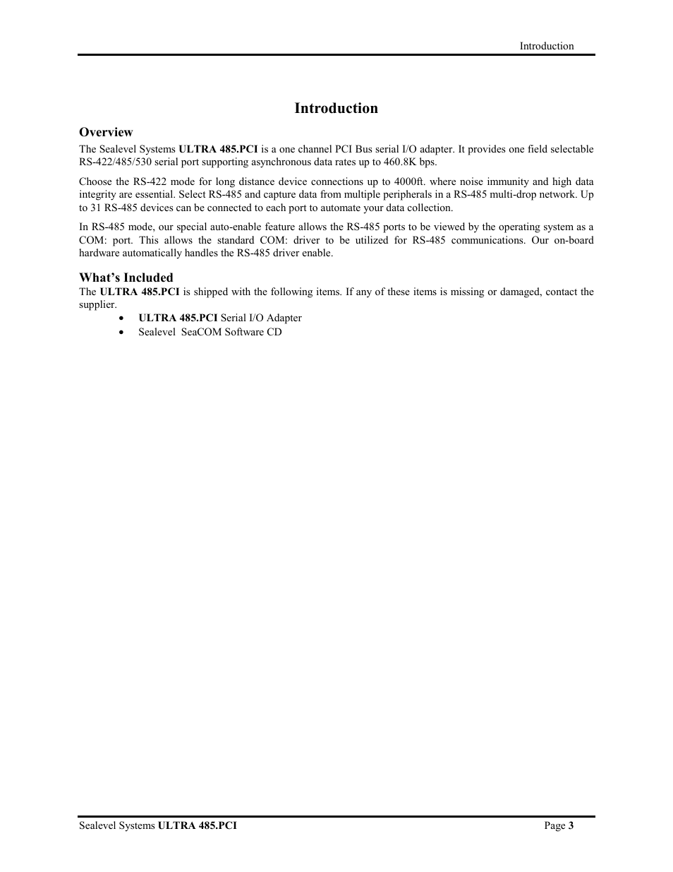Introduction | Impulse 7105 User Manual | Page 3 / 17
