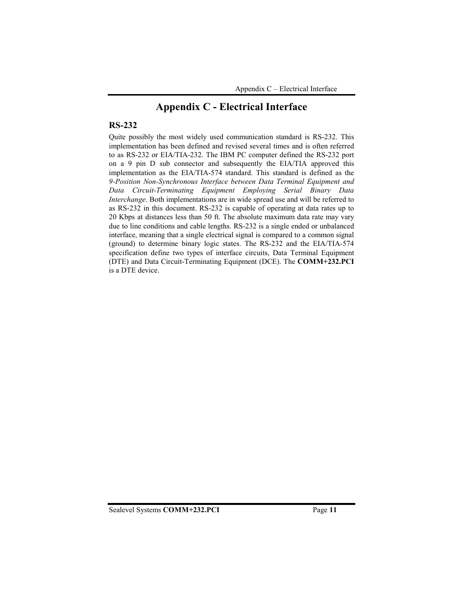Appendix c - electrical interface | Impulse 7202 User Manual | Page 14 / 19