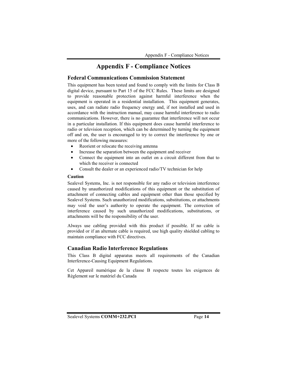 Appendix f - compliance notices | Impulse 7202 User Manual | Page 17 / 19
