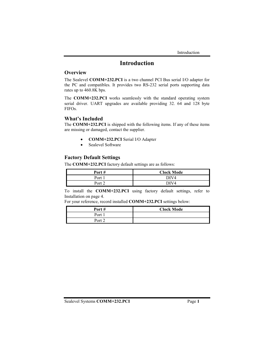 Introduction | Impulse 7202 User Manual | Page 4 / 19