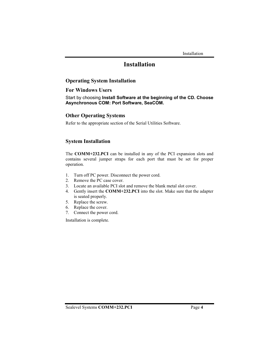 Installation | Impulse 7202 User Manual | Page 7 / 19