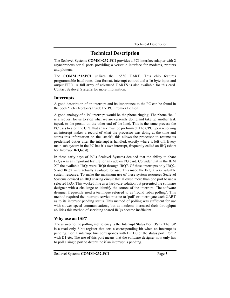 Technical description | Impulse 7202 User Manual | Page 8 / 19