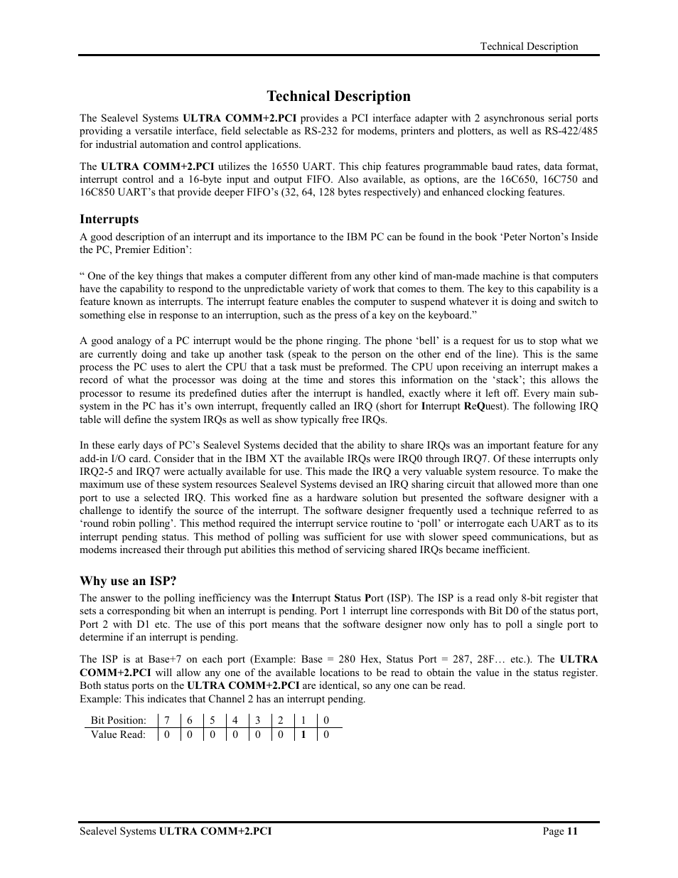 Technical description | Impulse 7201 User Manual | Page 14 / 23