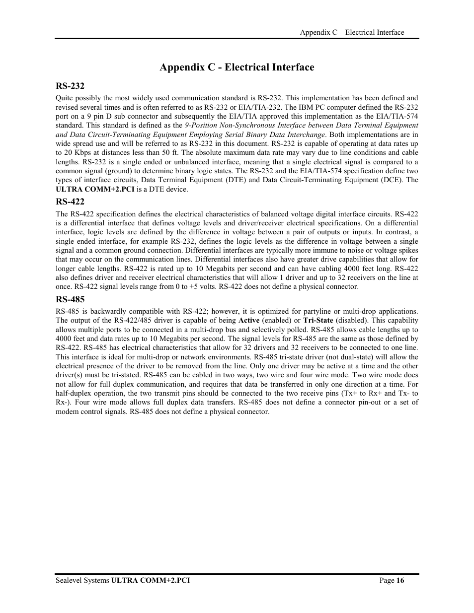 Appendix c - electrical interface | Impulse 7201 User Manual | Page 19 / 23