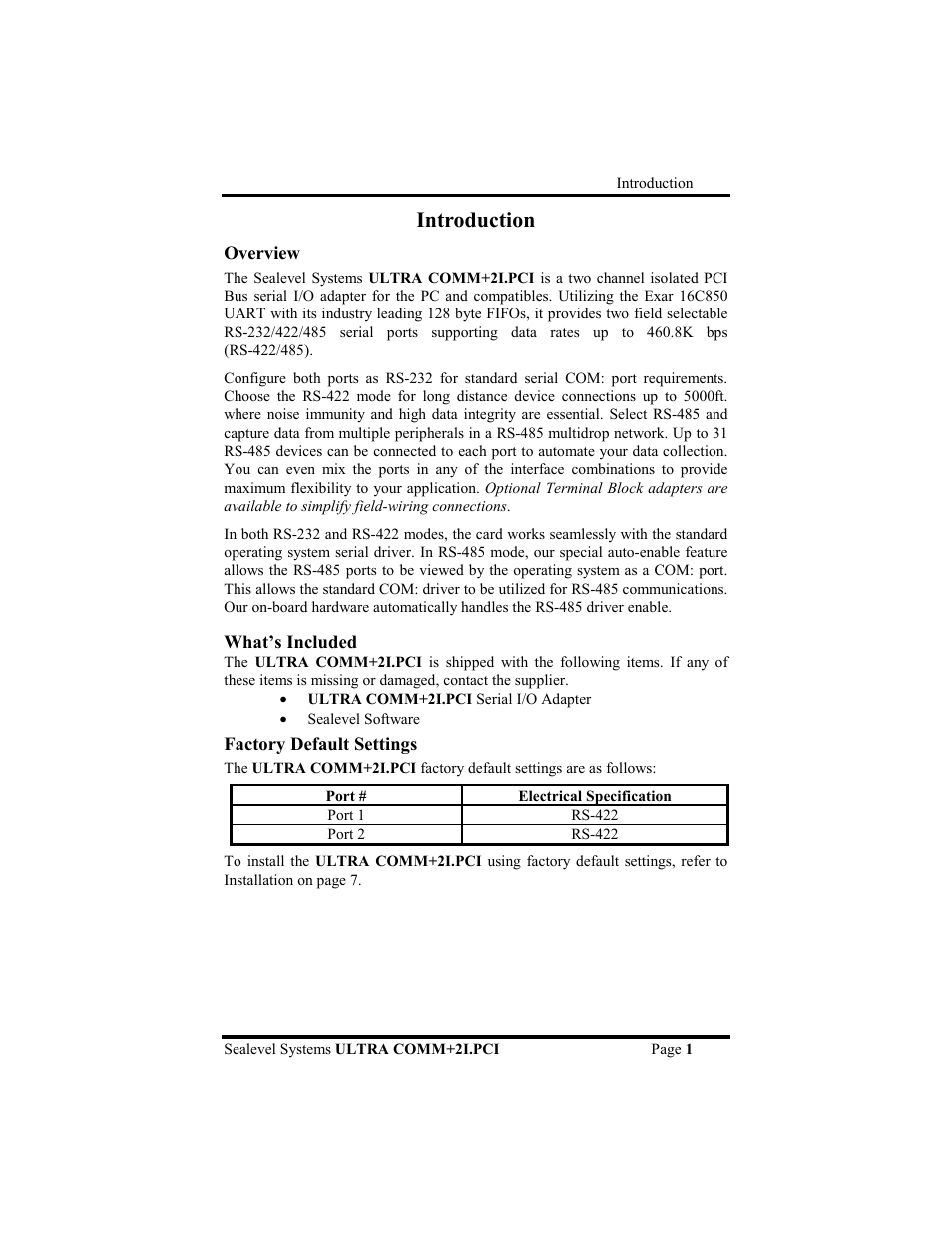 Introduction | Impulse 7203 User Manual | Page 4 / 21